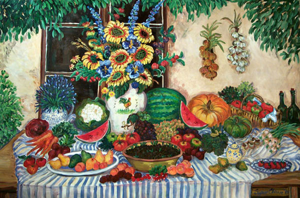 "Bounteous Table" by Suzanne Etienne