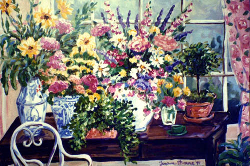 "Desk Flowers" by Suzanne Etienne