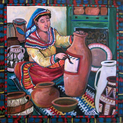 Pottery Woman by Suzanne Etienne