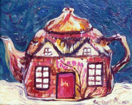 "Teapot - Cottage" by Suzanne  Etienne