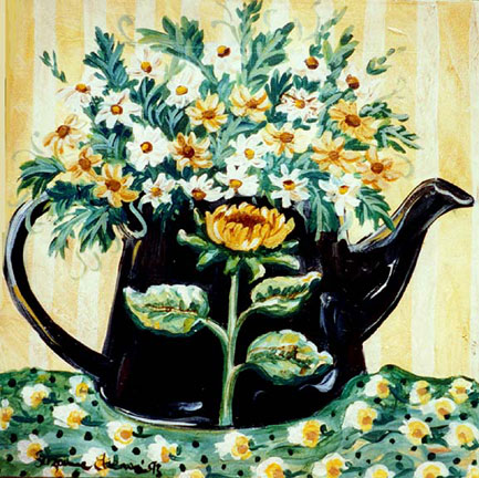 Teapot - Daisy by Suzanne Etienne