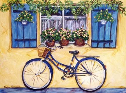 "Blue Bike" by Suzanne Etienne