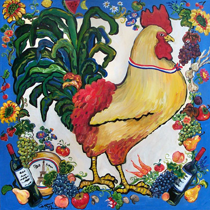Bonjour Rooster by Suzanne Etienne