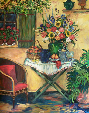 Green Table by Suzanne Etienne