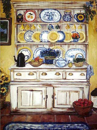Hutch with Lavender by Suzanne Etienne
