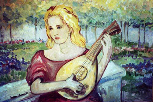 "Mandolin Girl" by Suzanne Etienne