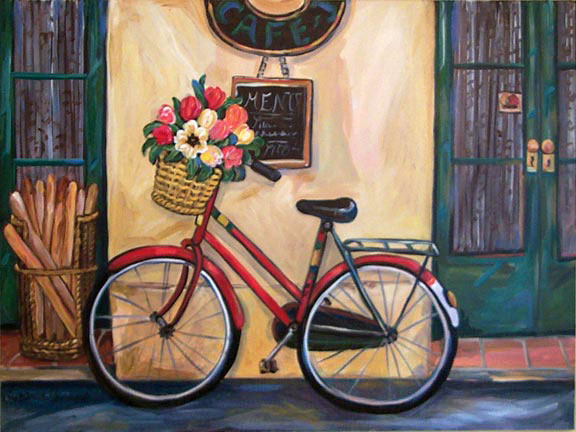 "Red Bike" by Suzanne Etienne