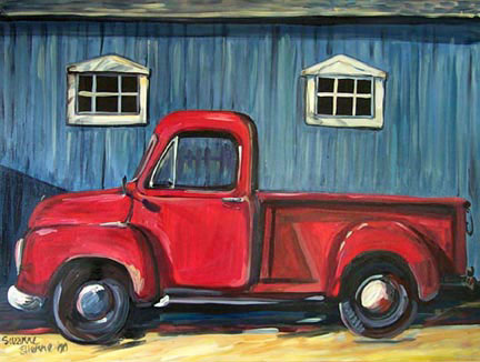 "Red Truck" by Suzanne Etienne