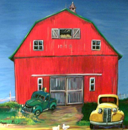 "Red Barn" by Suzanne Etienne