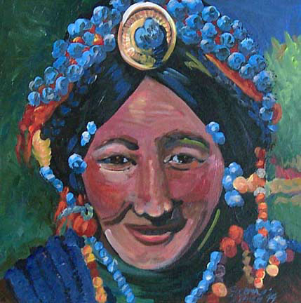 "Tibetan Woman" by Suzanne Etienne